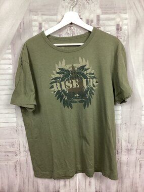 Calvin Klein Jeans Green Rise Up Tee Shirt XL